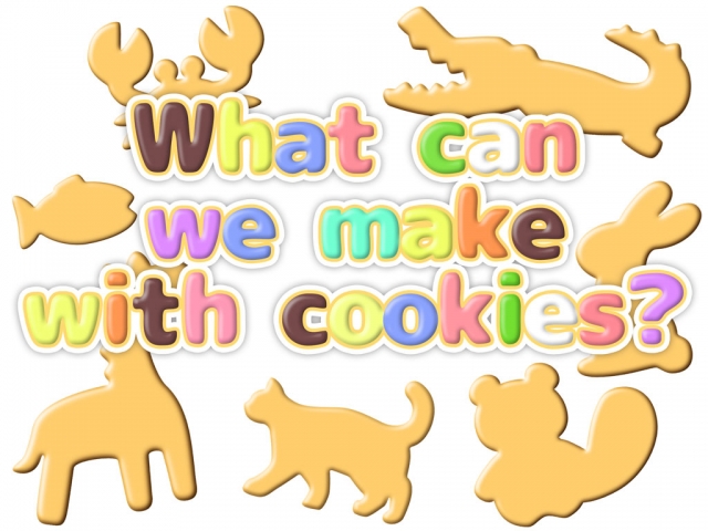 絵本更新：お菓子を作りながらシルエットあそび♪「クッキーでなにができるかな？／What can we make with cookies?」